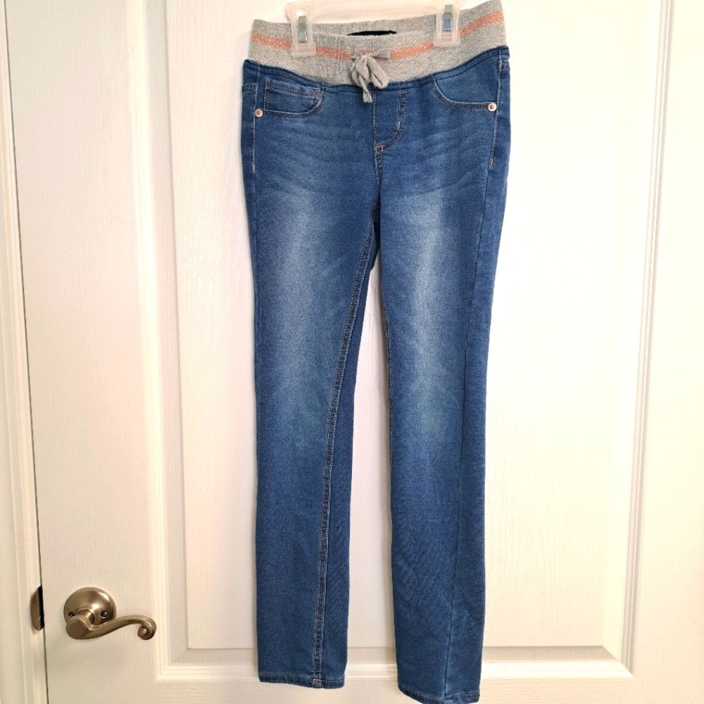 Vanilla Star Girls Jeggings Denim Look Elastic Waist